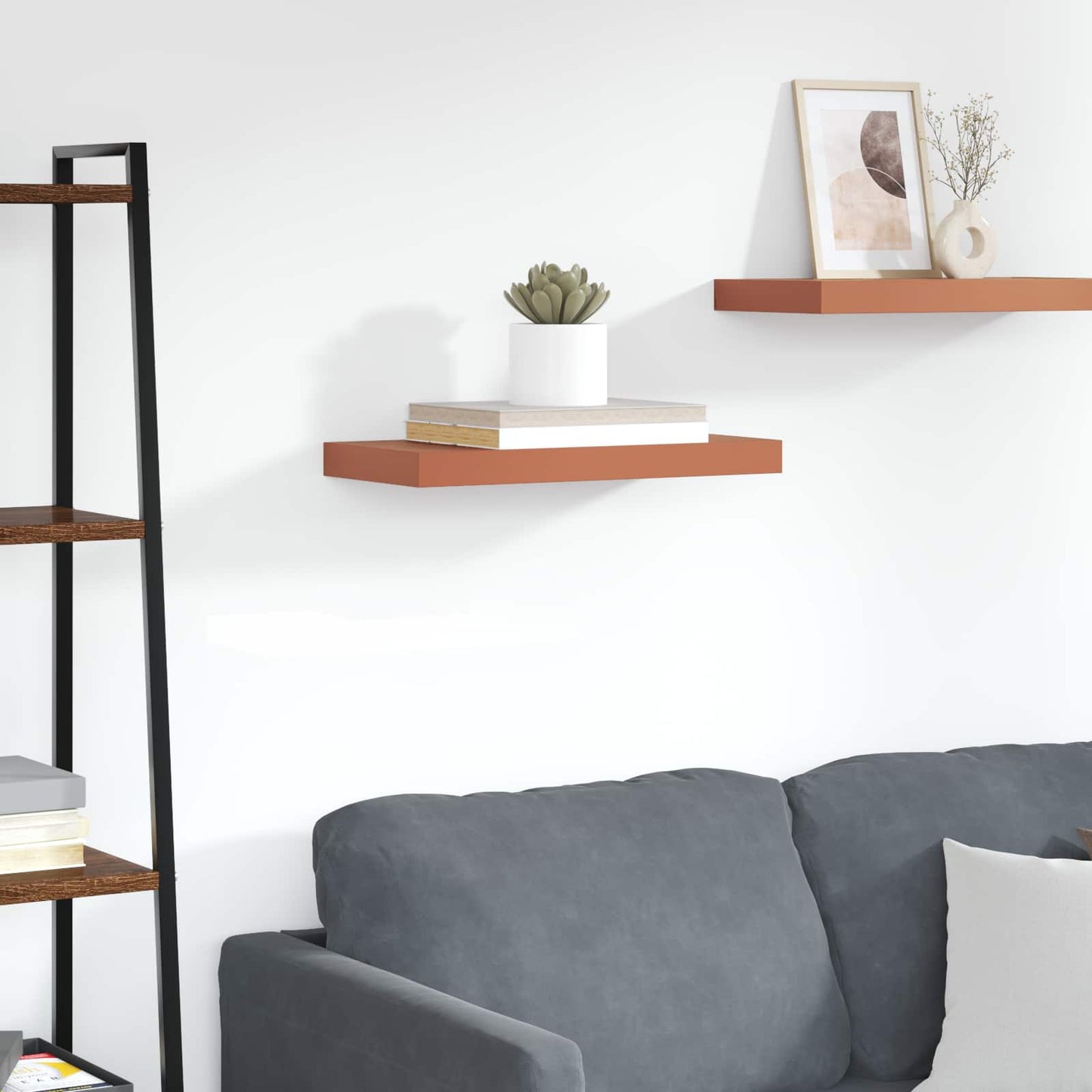 Scaffale da parete Rosso 50 x 23 x 4 cm Legno multistrato