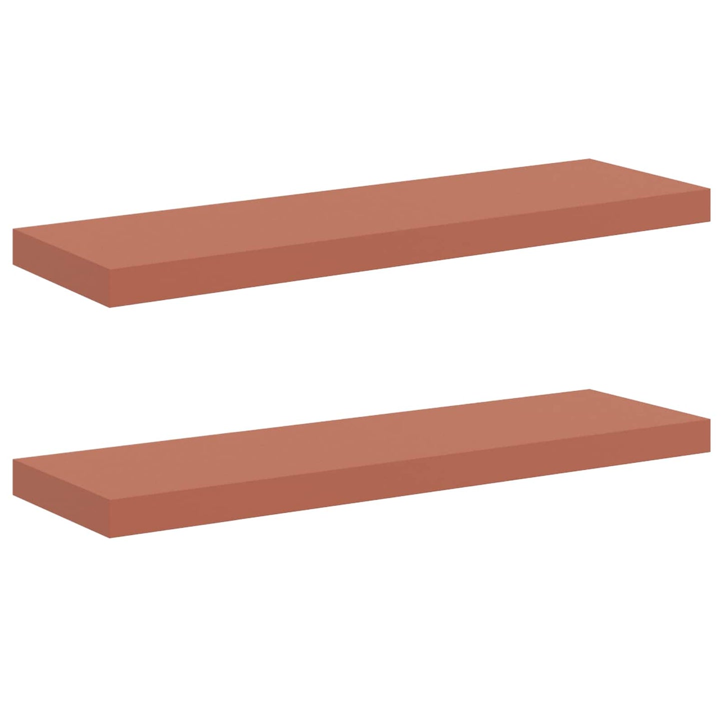 Scaffale da parete 2 pcs Rosso 80 x 23,5 x 4 cm