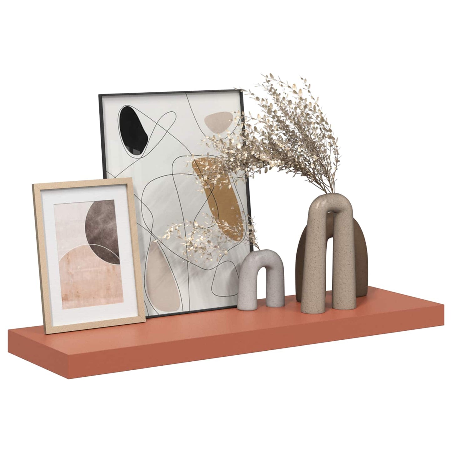 Scaffale da parete Rosso 90 x 23,5 x 4 cm Legno multistrato