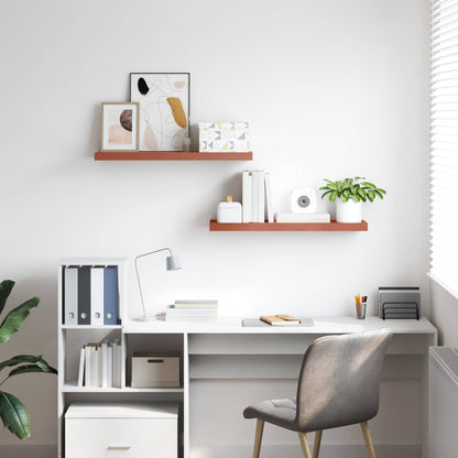 Scaffale da parete 2 pcs Rosso 90 x 23,5 x 4 cm