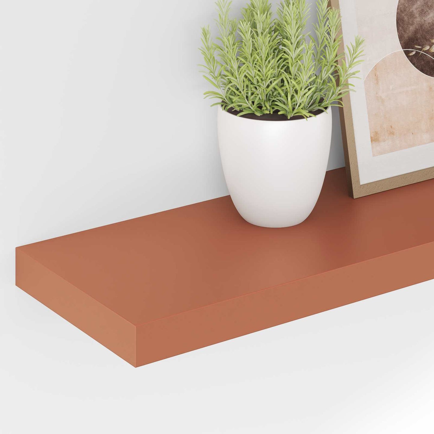 Scaffale da parete 4 pz Rosso 90 x 23,5 x 3,8 cm
