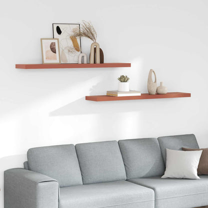 Scaffale da parete 2 pcs Rosso 120 x 23,5 x 4 cm