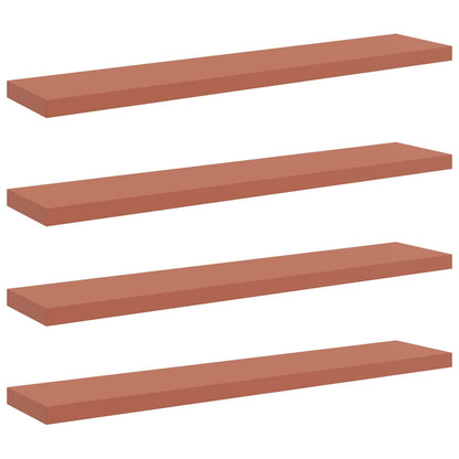 Scaffale da parete 4 pcs Rosso 120 x 23,5 x 4 cm
