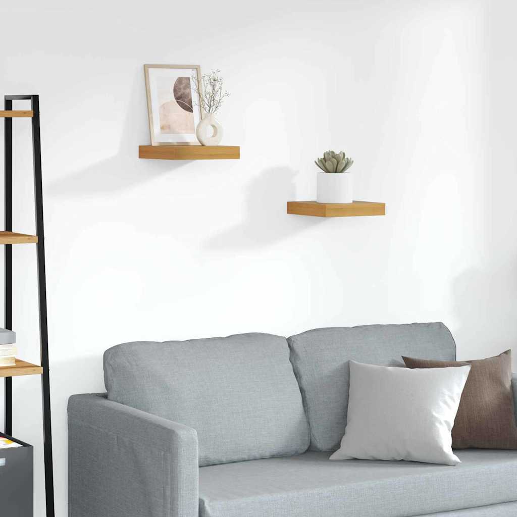 Scaffale da parete 2 pcs Marrone 23 x 23,5 x 4 cm