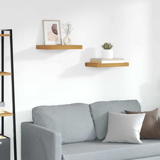 Scaffale da parete 2 pcs Marrone 40 x 23,5 x 4 cm