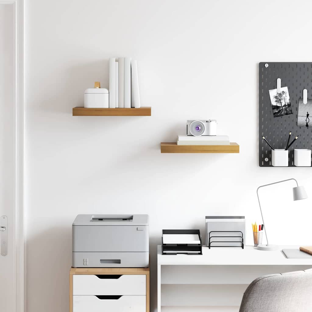 Scaffale da parete 2 pcs Marrone 40 x 23,5 x 4 cm