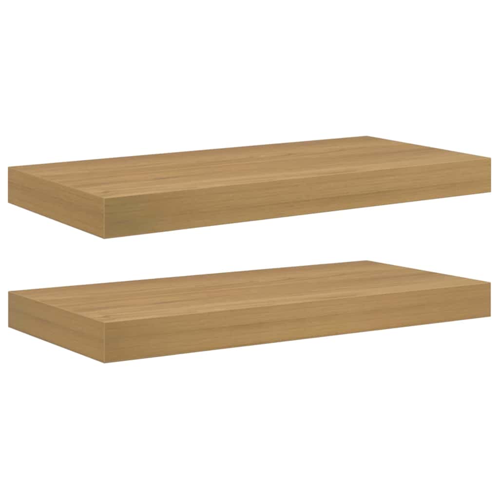Scaffale da parete 2 pcs Marrone 50 x 23 x 4 cm