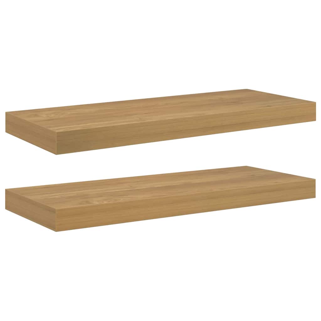 Scaffale da parete 2 pz Marrone 60 x 23,5 x 3,8 cm