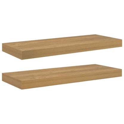 Scaffale da parete 2 pz Marrone 60 x 23,5 x 3,8 cm