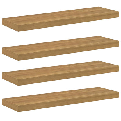 Scaffale da parete 4 pcs Marrone 90 x 23,5 x 4 cm