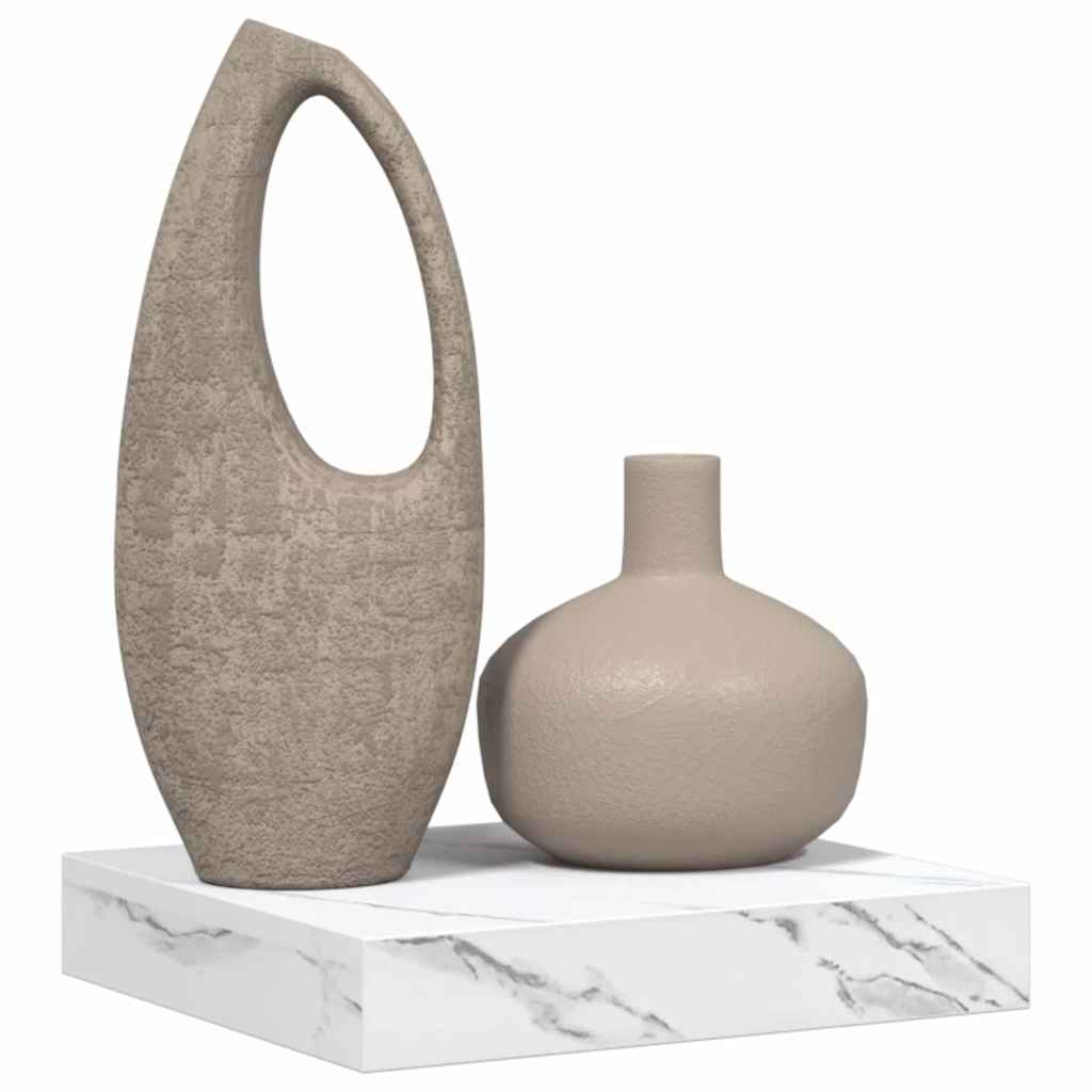 Scaffale da parete Marmo Bianco 23 x 23,5 x 4 cm