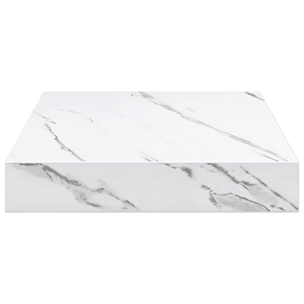 Scaffale da parete 2 pcs Marmo Bianco 23 x 23,5 x 4 cm