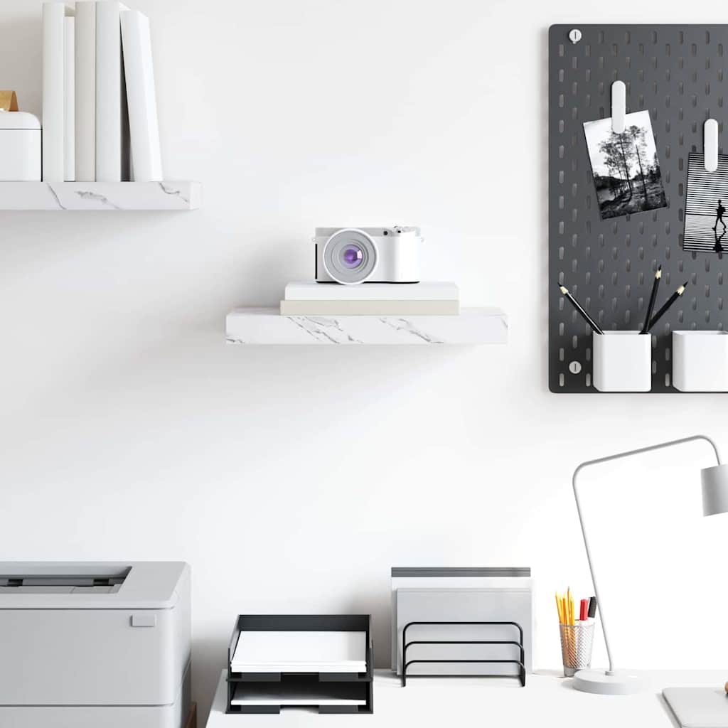 Scaffale da parete Marmo Bianco 40 x 23,5 x 4 cm