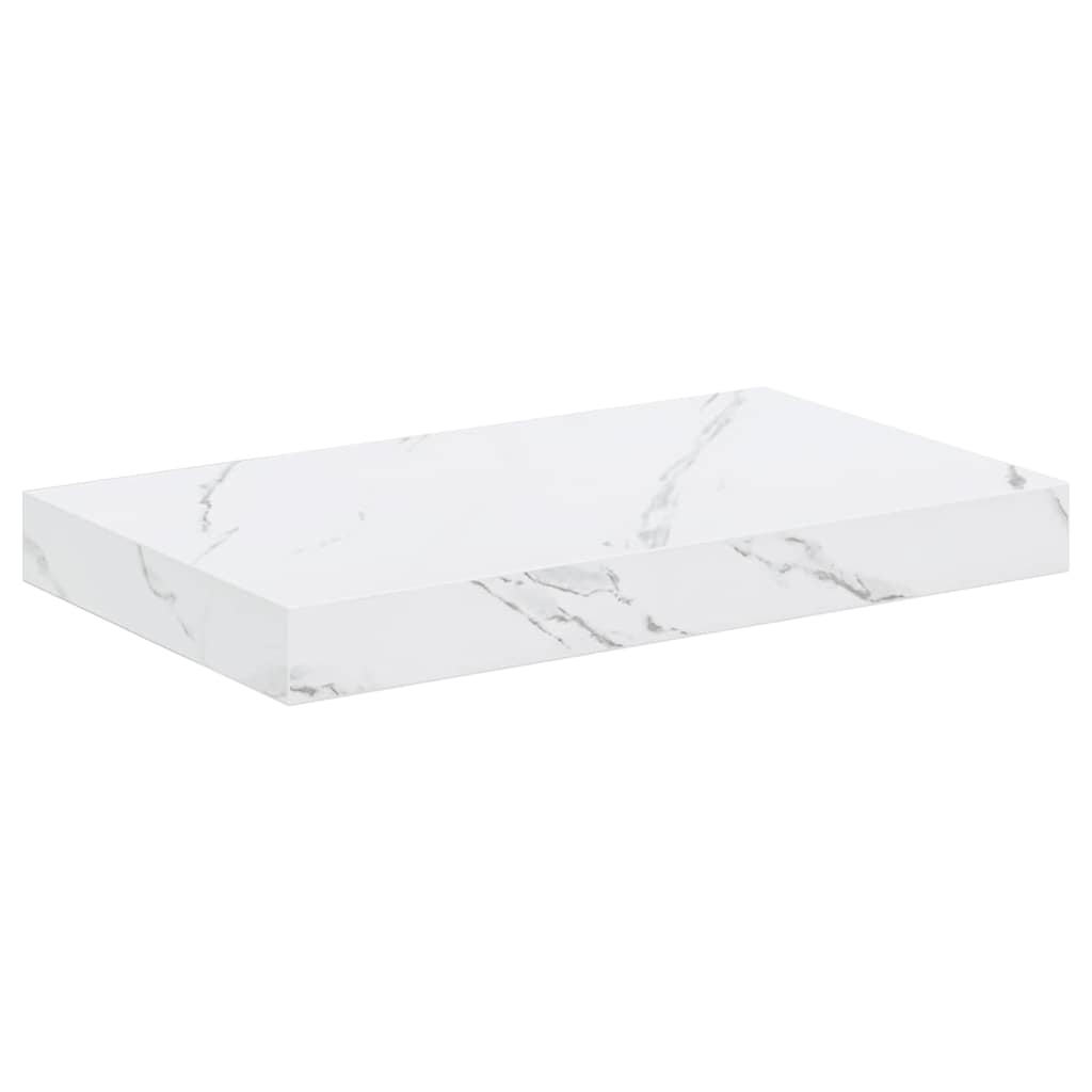 Scaffale da parete 2 pcs Marmo Bianco 40 x 23,5 x 4 cm