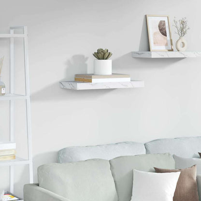 Scaffale da parete A parete Marmo Bianco 50 x 23,5 x 3,8 cm