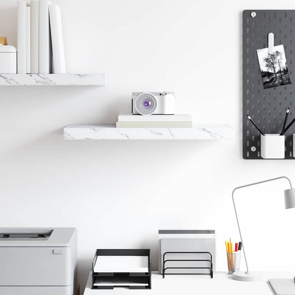 Scaffale da parete Marmo Bianco 50 x 23 x 4 cm