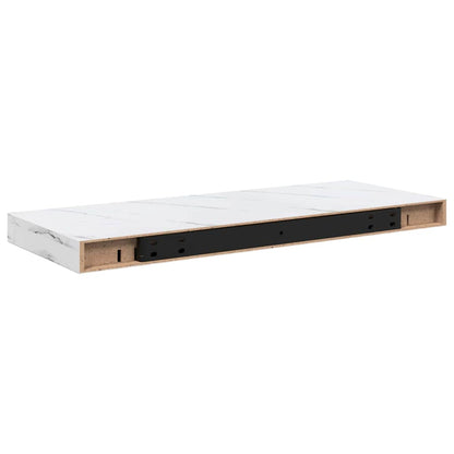 Scaffale da parete 4 pcs Marmo Bianco 60 x 23 x 4 cm