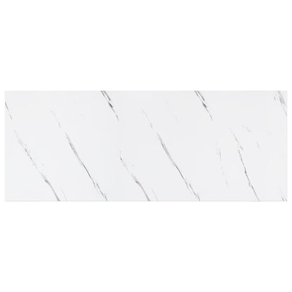 Scaffale da parete 4 pcs Marmo Bianco 60 x 23 x 4 cm