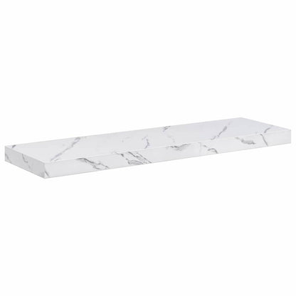 Scaffale da parete 2 pcs Marmo Bianco 90 x 23,5 x 4 cm
