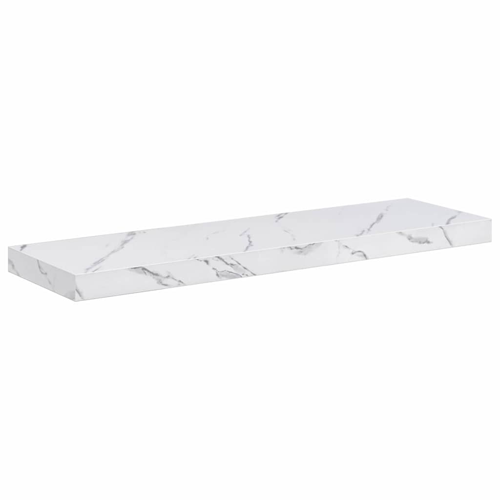Scaffale da parete 4 pcs Marmo Bianco 90 x 23,5 x 4 cm