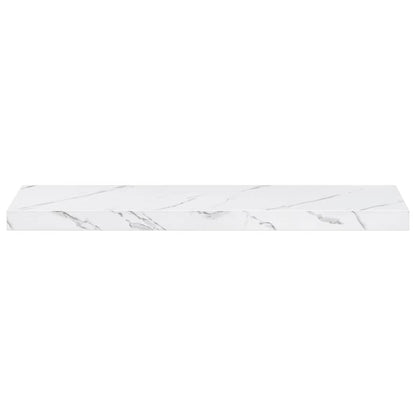 Scaffale da parete 4 pcs Marmo Bianco 90 x 23,5 x 4 cm