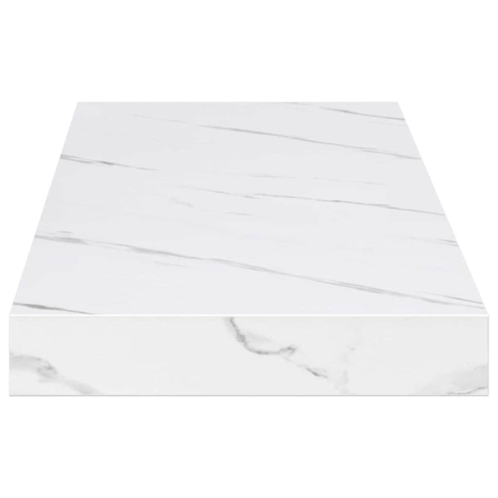 Scaffale da parete 4 pcs Marmo Bianco 90 x 23,5 x 4 cm