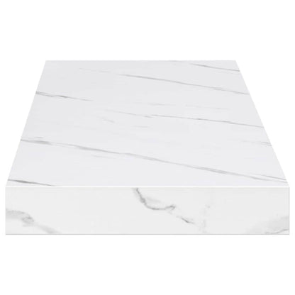 Scaffale da parete 4 pcs Marmo Bianco 90 x 23,5 x 4 cm
