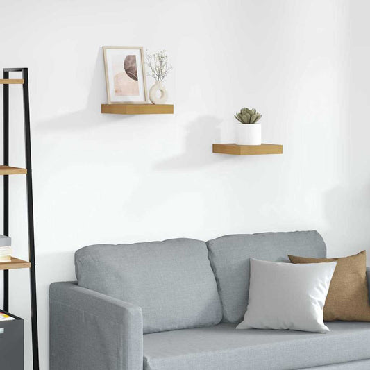 Scaffale da parete 2 pcs Beige 23 x 23,5 x 4 cm