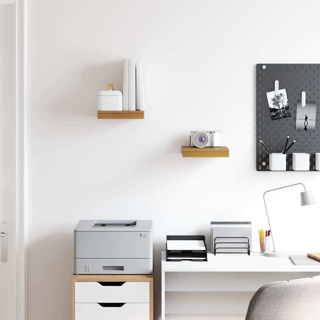 Scaffale da parete 2 pcs Beige 23 x 23,5 x 4 cm