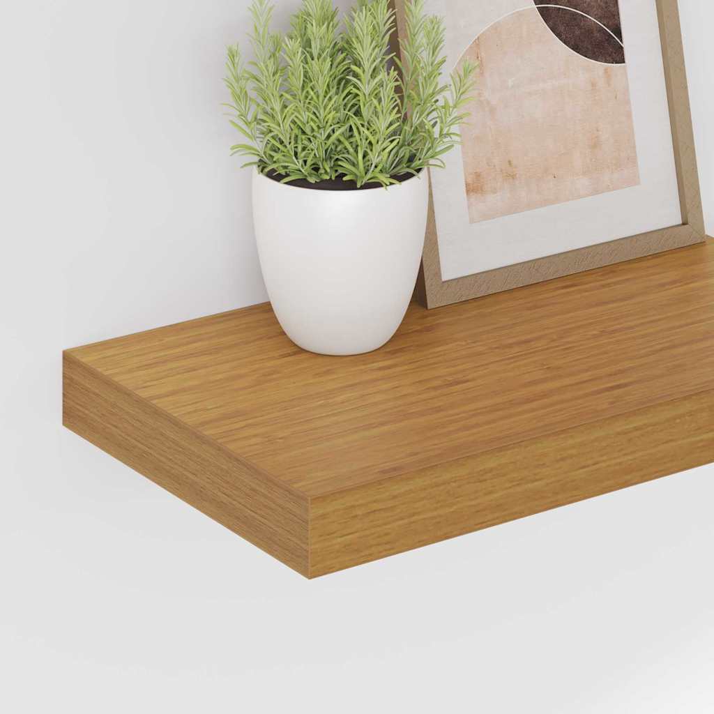 Scaffale da parete 4 pz Beige 40 x 23,5 x 3,8 cm