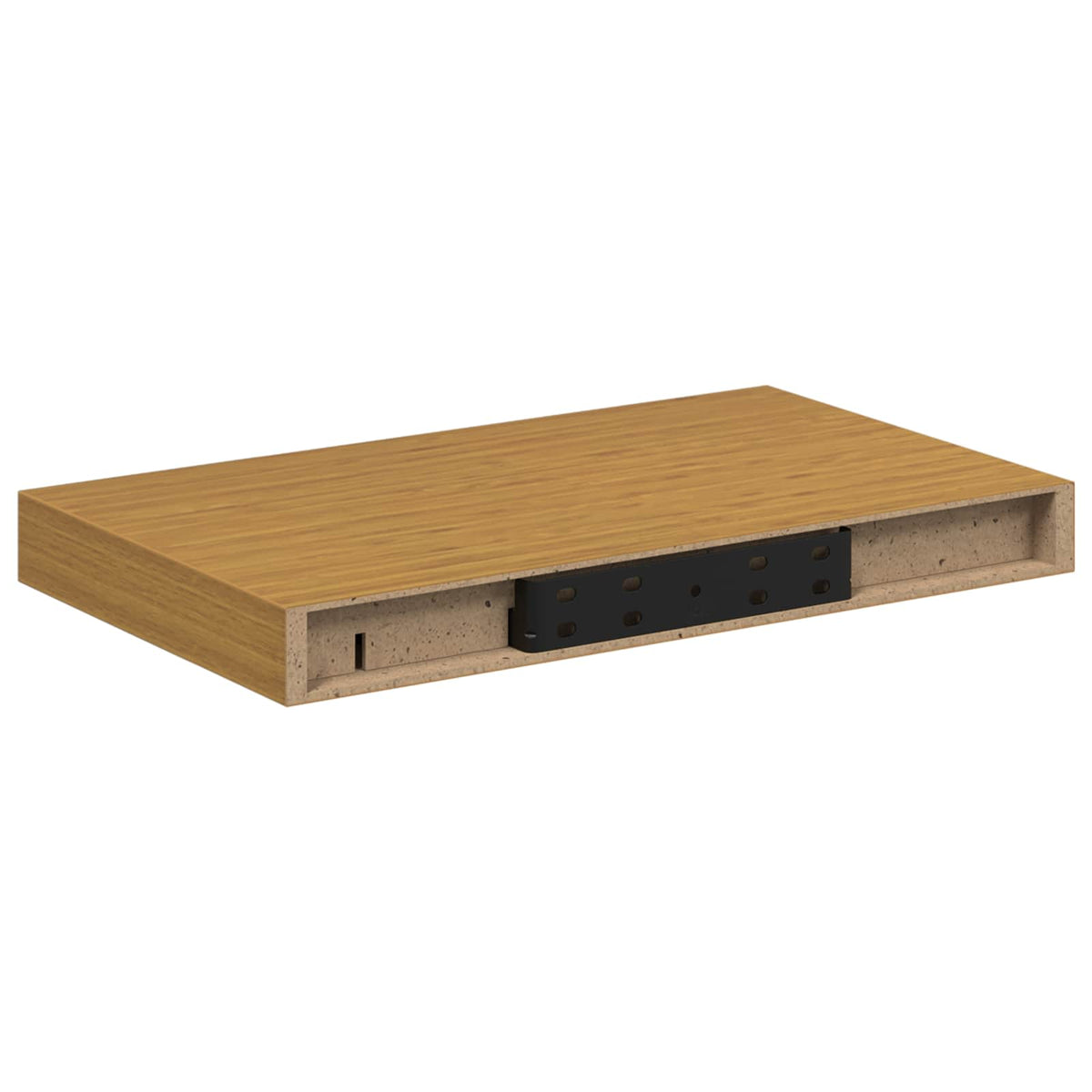 Scaffale da parete 4 pz Beige 40 x 23,5 x 3,8 cm