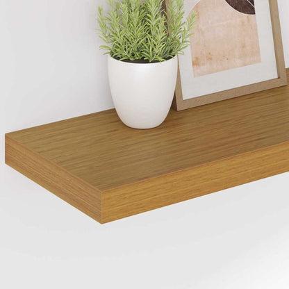 Scaffale da parete 4 pz Beige 50 x 23,5 x 3,8 cm
