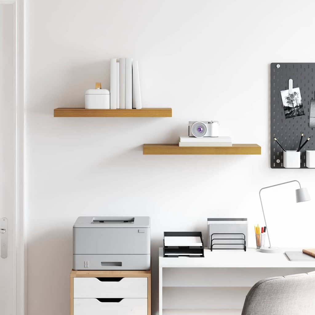 Scaffale da parete 2 pcs Beige 60 x 23,5 x 4 cm