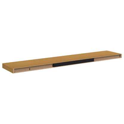 Scaffale da parete 2 pcs Beige 120 x 23,5 x 4 cm