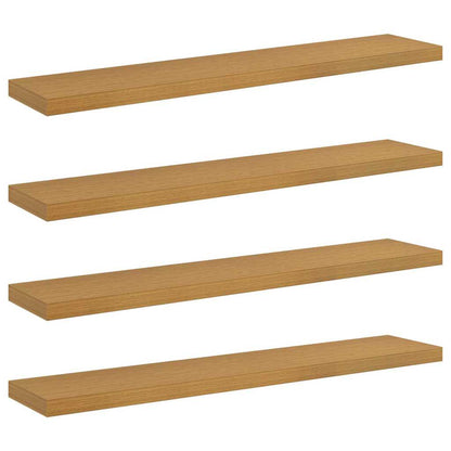 Scaffale da parete 4 pcs Beige 120 x 23,5 x 4 cm
