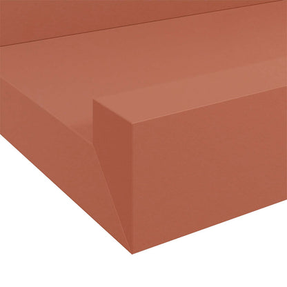 Scaffale da parete 2 pcs Rosso 40 x 9 x 3 cm Legno multistrato