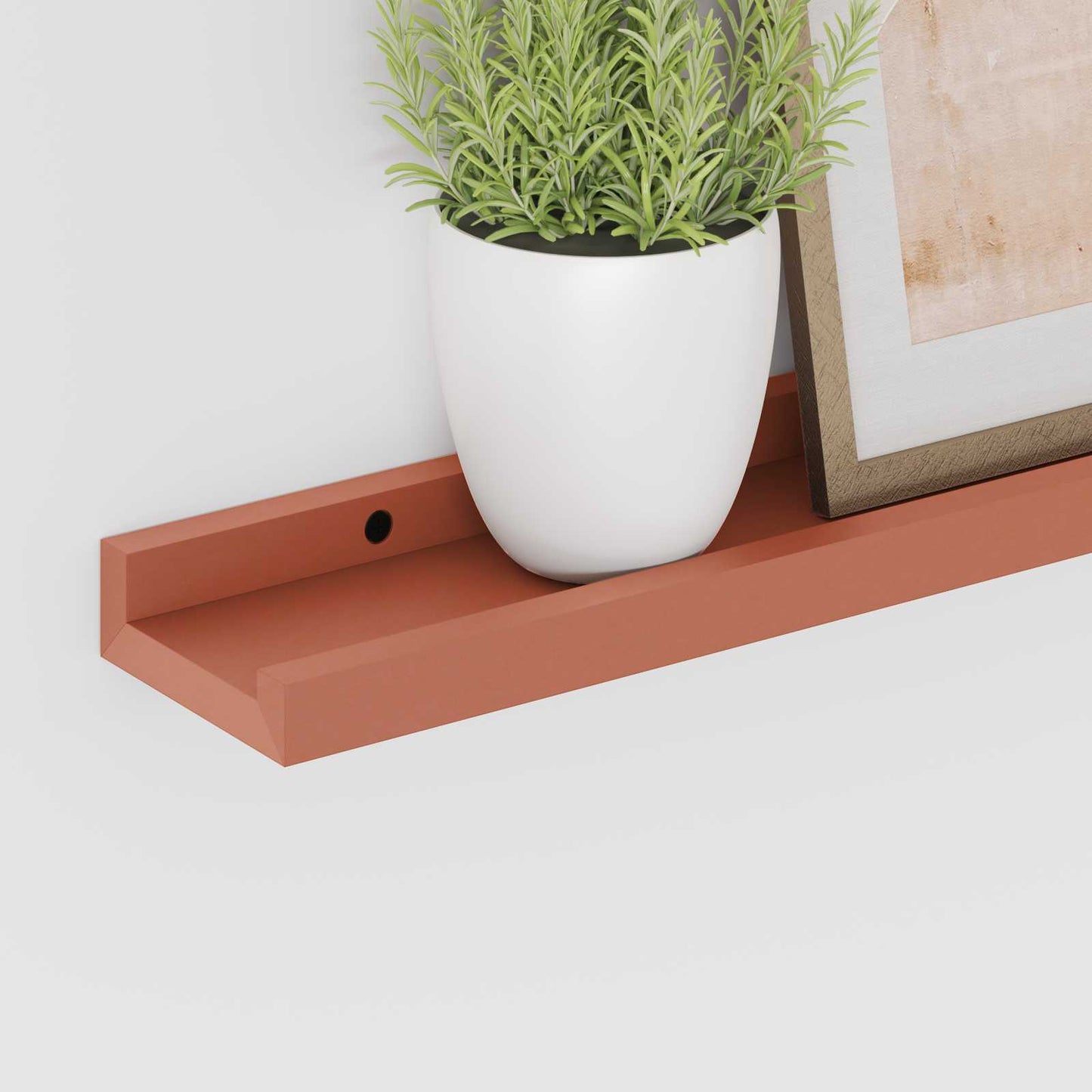 Scaffale da parete 2 pcs Rosso 40 x 9 x 3 cm Legno multistrato