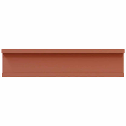 Scaffale da parete 2 pcs Rosso 40 x 9 x 3 cm Legno multistrato | homemem39