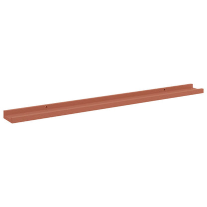 Scaffale da parete 2 pcs Rosso 100 x 9 x 3 cm Legno multistrato