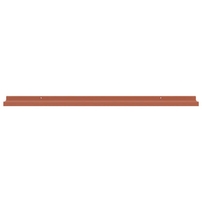 Scaffale da parete 2 pcs Rosso 100 x 9 x 3 cm Legno multistrato