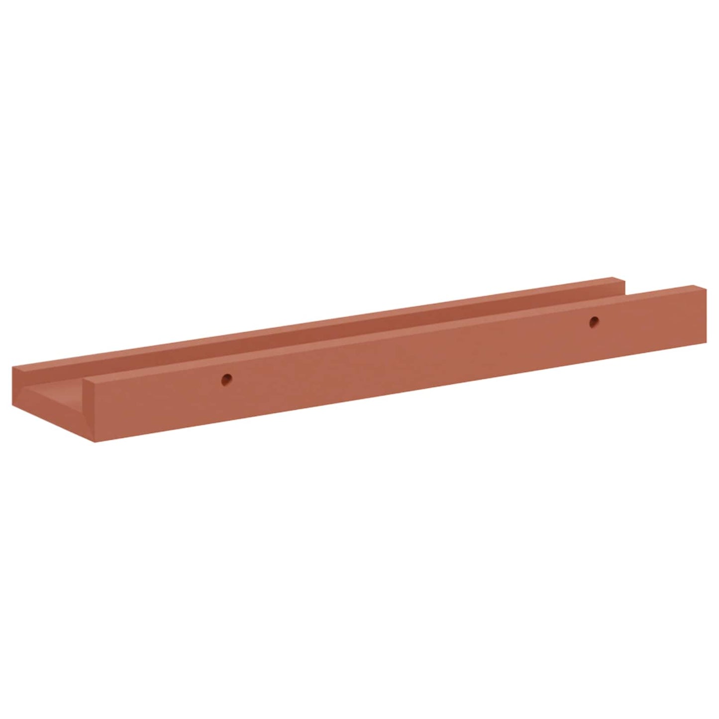 Scaffale da parete 4 pcs Rosso 40 x 9 x 3 cm Legno multistrato