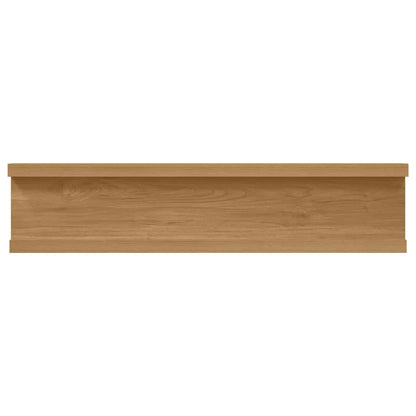Scaffale da parete con lo scaffale 2 pcs Marrone 40 x 9 x 3 cm | homemem39