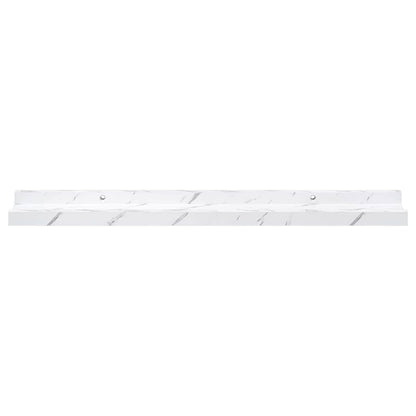 Scaffale da parete 4 pcs Marmo Bianco 60 x 9 x 3 cm