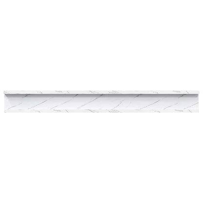 Scaffale da parete A parete 4 pcs Marmo Bianco 80 x 9 x 3 cm | homemem39