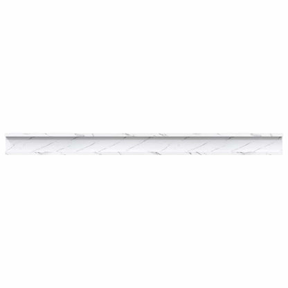 Scaffale da parete A parete 4 pcs Marmo Bianco 115 x 9 x 3 cm | homemem39
