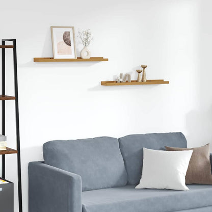 Scaffale da parete 2 pcs Beige 60 x 9 x 3 cm Legno multistrato