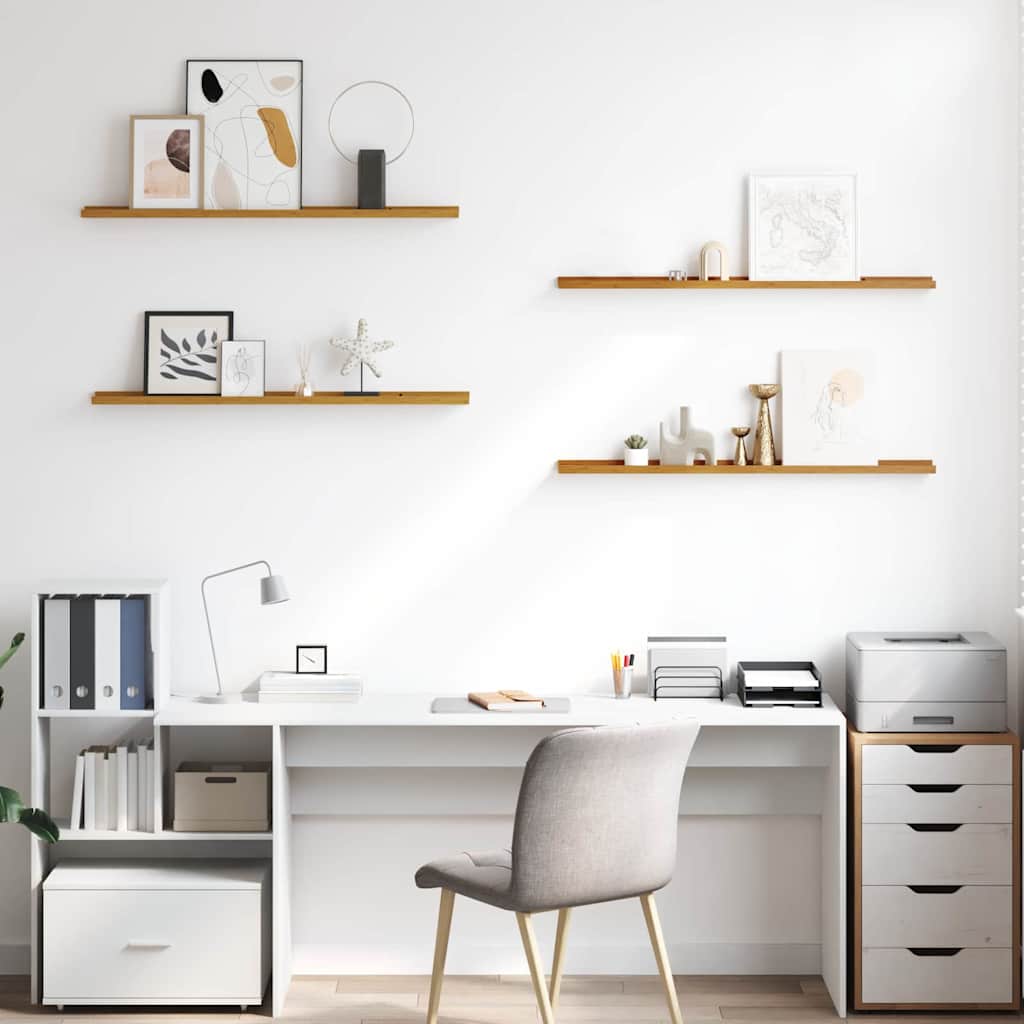 Scaffale da parete 4 pcs Beige 100 x 9 x 3 cm Legno multistrato