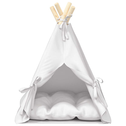 Tenda per animali con cuscino Bianco 40 x 40 x 50 cm Poliestere | homemem39