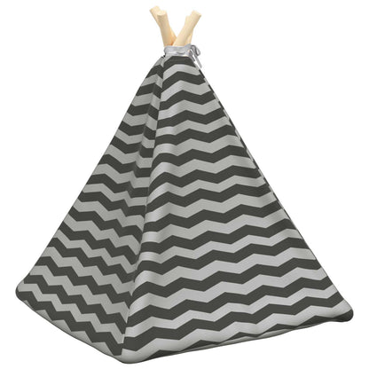 Tenda per animali con cuscino Bianco e Grigio 50 x 50 x 60 cm