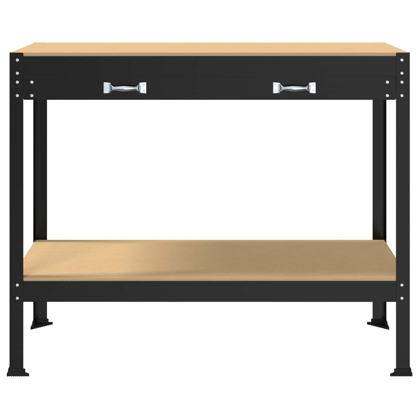 Banco da lavoro con cassetto Nero 114 x 54 x 91 cm